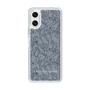 Slim Protection Case［ LAGUNAMOON - FlowerPattern - Dark blue ］