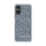 Slim Protection Case［ LAGUNAMOON - FlowerPattern - Dark blue ］