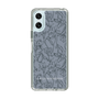 Slim Protection Case［ LAGUNAMOON - FlowerPattern - Dark blue ］