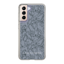 Slim Protection Case［ LAGUNAMOON - FlowerPattern - Dark blue ］