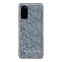 Slim Protection Case［ LAGUNAMOON - FlowerPattern - Dark blue ］