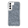 Slim Protection Case［ LAGUNAMOON - FlowerPattern - Dark blue ］