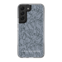 Slim Protection Case［ LAGUNAMOON - FlowerPattern - Dark blue ］