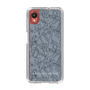Slim Protection Case［ LAGUNAMOON - FlowerPattern - Dark blue ］