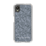 Slim Protection Case［ LAGUNAMOON - FlowerPattern - Dark blue ］