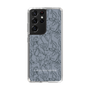 Slim Protection Case［ LAGUNAMOON - FlowerPattern - Dark blue ］