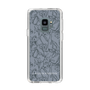 Slim Protection Case［ LAGUNAMOON - FlowerPattern - Dark blue ］
