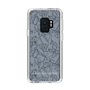 Slim Protection Case［ LAGUNAMOON - FlowerPattern - Dark blue ］