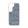Slim Protection Case［ LAGUNAMOON - FlowerPattern - Dark blue ］