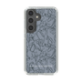 Slim Protection Case［ LAGUNAMOON - FlowerPattern - Dark blue ］
