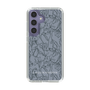 Slim Protection Case［ LAGUNAMOON - FlowerPattern - Dark blue ］