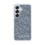 Slim Protection Case［ LAGUNAMOON - FlowerPattern - Dark blue ］