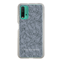 Slim Protection Case［ LAGUNAMOON - FlowerPattern - Dark blue ］