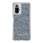 Slim Protection Case［ LAGUNAMOON - FlowerPattern - Dark blue ］