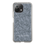 Slim Protection Case［ LAGUNAMOON - FlowerPattern - Dark blue ］