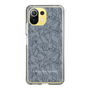Slim Protection Case［ LAGUNAMOON - FlowerPattern - Dark blue ］