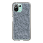 Slim Protection Case［ LAGUNAMOON - FlowerPattern - Dark blue ］