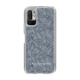 Slim Protection Case［ LAGUNAMOON - FlowerPattern - Dark blue ］