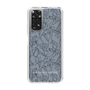 Slim Protection Case［ LAGUNAMOON - FlowerPattern - Dark blue ］