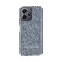 Slim Protection Case［ LAGUNAMOON - FlowerPattern - Dark blue ］