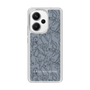 Slim Protection Case［ LAGUNAMOON - FlowerPattern - Dark blue ］