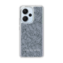 Slim Protection Case［ LAGUNAMOON - FlowerPattern - Dark blue ］