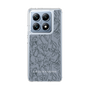 Slim Protection Case［ LAGUNAMOON - FlowerPattern - Dark blue ］