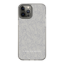 Slim Protection Case［ LAGUNAMOON - FlowerPattern - Grey ］