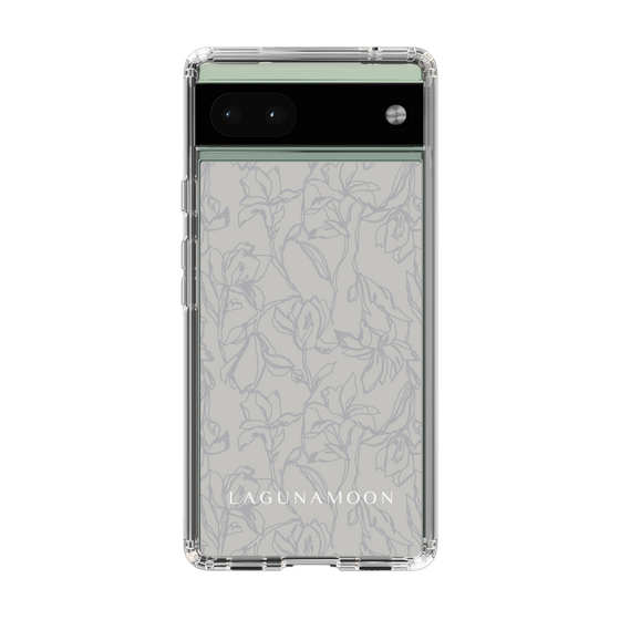 Slim Protection Case［ LAGUNAMOON - FlowerPattern - Grey ］