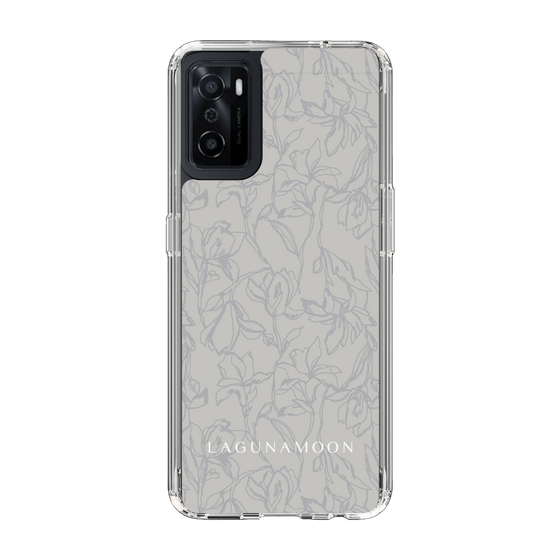 Slim Protection Case［ LAGUNAMOON - FlowerPattern - Grey ］