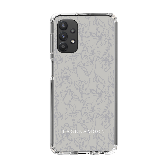 Slim Protection Case［ LAGUNAMOON - FlowerPattern - Grey ］