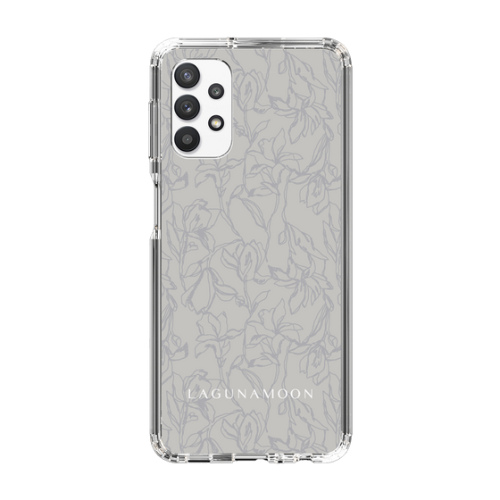 Slim Protection Case［ LAGUNAMOON - FlowerPattern - Grey ］