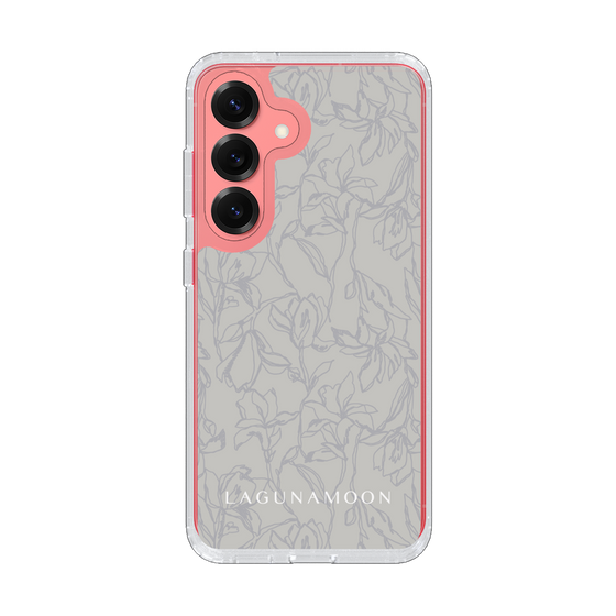 Slim Protection Case［ LAGUNAMOON - FlowerPattern - Grey ］