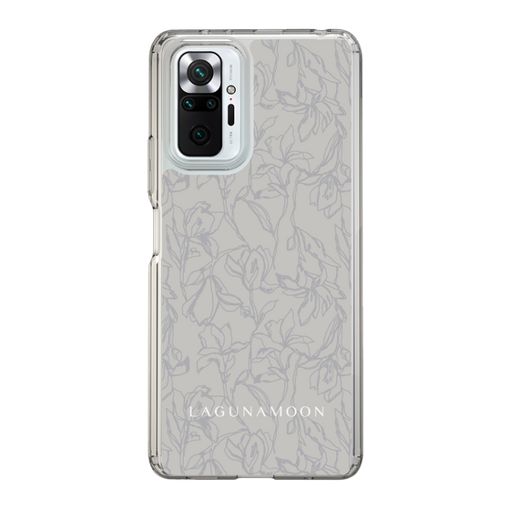 Slim Protection Case［ LAGUNAMOON - FlowerPattern - Grey ］
