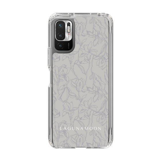 Slim Protection Case［ LAGUNAMOON - FlowerPattern - Grey ］