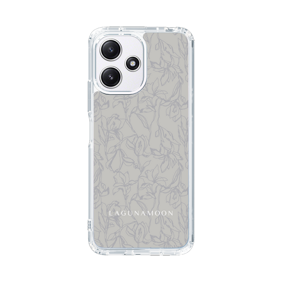 Slim Protection Case［ LAGUNAMOON - FlowerPattern - Grey ］
