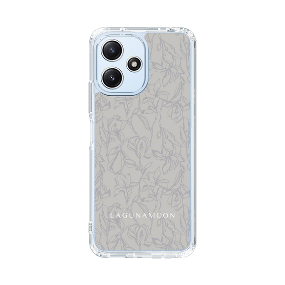 Slim Protection Case［ LAGUNAMOON - FlowerPattern - Grey ］