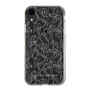 Slim Protection Case［ LAGUNAMOON - FlowerPattern - Clear×Grey ］