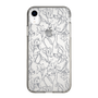 Slim Protection Case［ LAGUNAMOON - FlowerPattern - Clear×Grey ］
