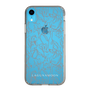 Slim Protection Case［ LAGUNAMOON - FlowerPattern - Clear×Grey ］