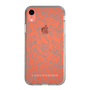 Slim Protection Case［ LAGUNAMOON - FlowerPattern - Clear×Grey ］