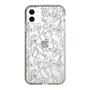 Slim Protection Case［ LAGUNAMOON - FlowerPattern - Clear×Grey ］