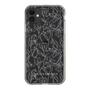 Slim Protection Case［ LAGUNAMOON - FlowerPattern - Clear×Grey ］