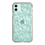 Slim Protection Case［ LAGUNAMOON - FlowerPattern - Clear×Grey ］