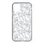 Slim Protection Case［ LAGUNAMOON - FlowerPattern - Clear×Grey ］