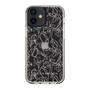 Slim Protection Case［ LAGUNAMOON - FlowerPattern - Clear×Grey ］