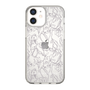 Slim Protection Case［ LAGUNAMOON - FlowerPattern - Clear×Grey ］
