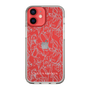 Slim Protection Case［ LAGUNAMOON - FlowerPattern - Clear×Grey ］