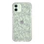 Slim Protection Case［ LAGUNAMOON - FlowerPattern - Clear×Grey ］