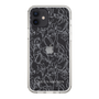 Slim Protection Case［ LAGUNAMOON - FlowerPattern - Clear×Grey ］